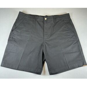 Brahma Mens Relaxed Fit Canvas Work Shorts Black 9 Inseam Size 40 NWT